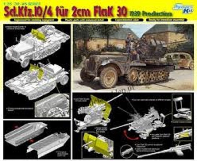 Dragon 6739 Sd.Kfz. 10/4 fur 2cm FlaK 30 (version 1939) 1/35 – image 2