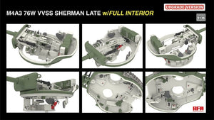 Rye Field Model 5136 M4A3 76W VVSS Sherman Late Upgrade Version Full Interior 1/35 – image 7