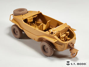 E.T. Model P35-136 WWII German Schwimmwagen Type166 Sagged wheels Wide For TAMIYA Kit 1/35 – imagen 7