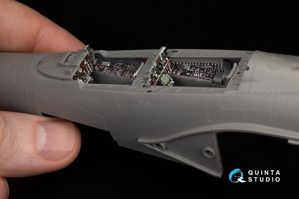 Quinta Studio QDS-48370 F-4E tardif sans DMAS Intérieur imprimé en 3D et coloré sur papier décalcomanie (Meng) (Petite version) 1/48 – image 13