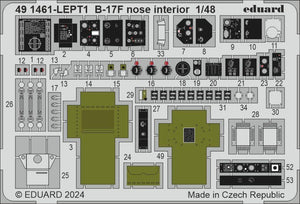 Eduard BIG49427 B-17F alternate nose (frame X) PART I EDUARD 1/48 – immagine 5