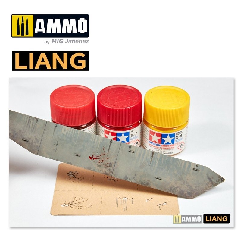 Liang 0005 Splashes Blood Effects Airbrush Stencils – image 4