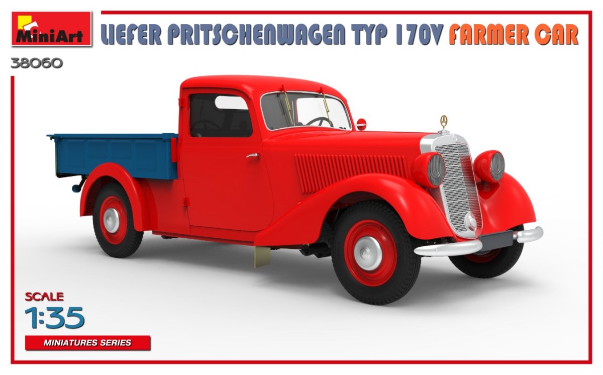 MiniArt 38060 LIEFER PRITSCHENWAGEN TYP 170V FARMER CAR 1/35 – immagine 7
