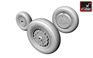 Armory Models AW48008 Sukhoj Su-17/-22 wheels 1/48 – Bild 4