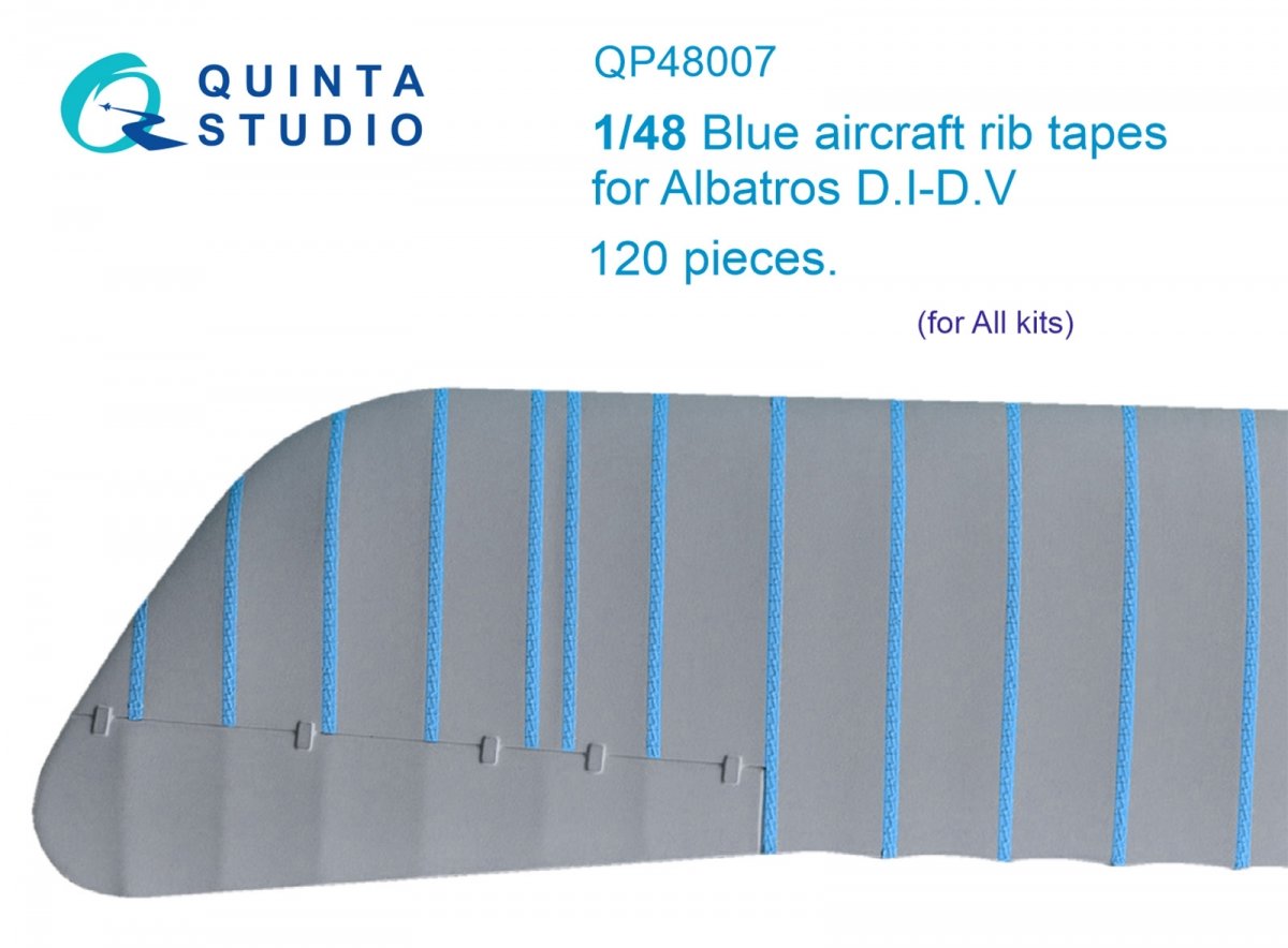 Quinta Studio QP48007 Blue rib tapes Albatros DI-DV (All kits) 1/48