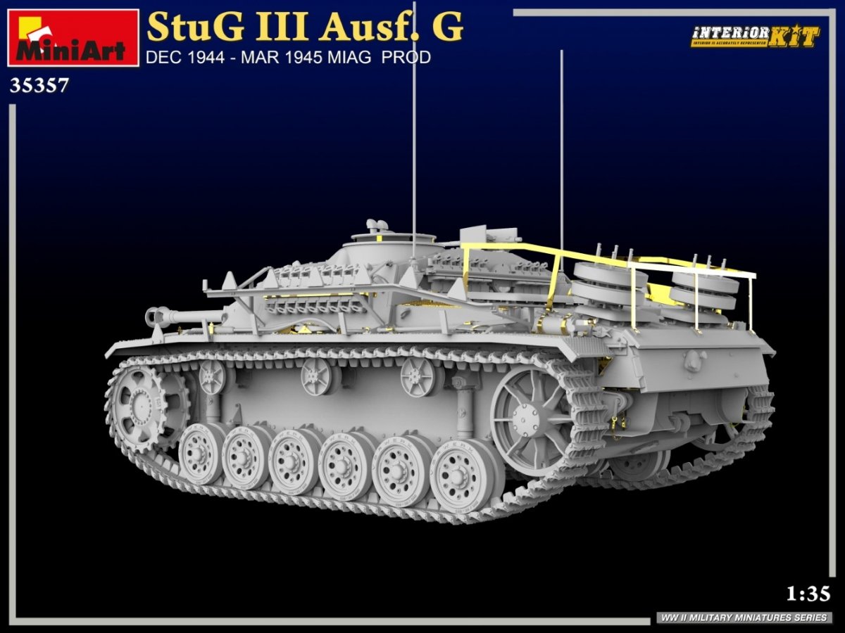 MiniArt 35357 StuG III Ausf. G DEC 1944 – MAR 1945 MIAG PROD. INTERIOR KIT 1/35 – Bild 9