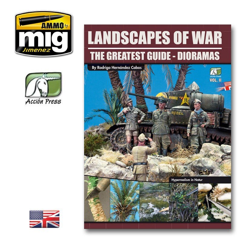 AMMO de Mig EURO0008 Jimenez PAYSAGES DE GUERRE : LE PLUS GRAND GUIDE - DIORAMAS VOL. 2 (Anglais) 