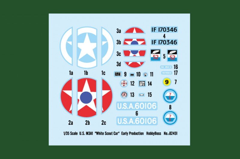 Hobby Boss 82451 U.S. M3A1 White Scout Car Early Production 1/35 – immagine 2