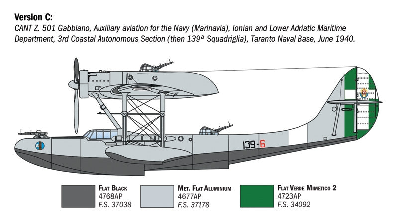 Italeri 0112 CANT Z.501 Gabbiano 1/72 – Bild 7