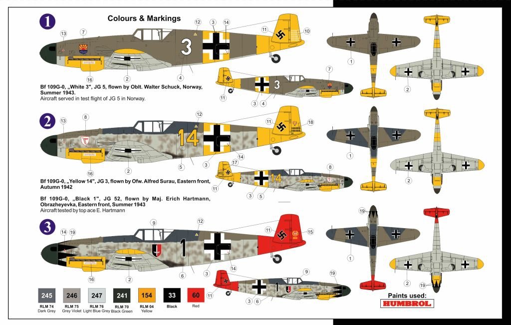AZ Model AZ7547 MESSERSCHMITT BF 109G-0 ACES 1/72 – immagine 2