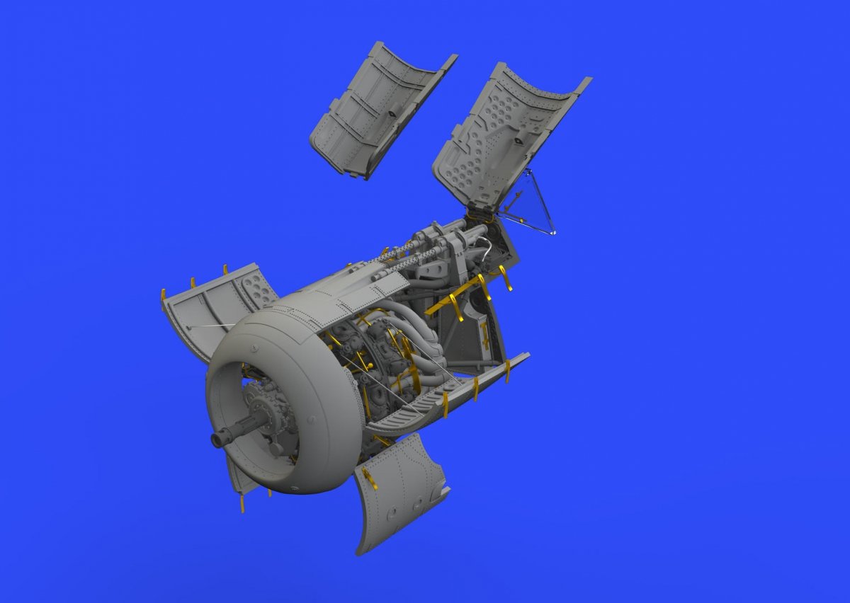 Eduard 648408 Fw 190A-5 engine & fuselage guns EDUARD 1/48