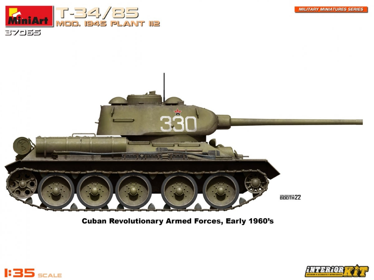 MiniArt 37065 T-34/85 MOD. 1945. PLANT 112. INTERIOR KIT 1/35 – zdjęcie 18