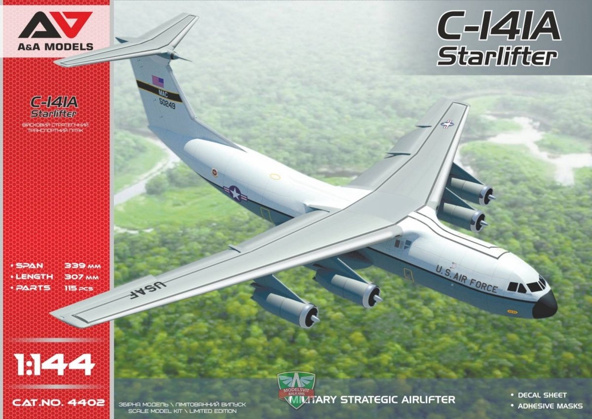 A&amp;A Models 4402 C-141A Military Strategic Airlifter 1/144