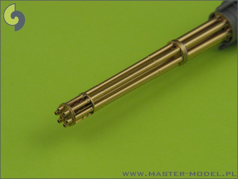 Master AM-32-029 M61 A1 Vulcan - Six-barrelled rotary 20mm cannon - turned barrels with etched barrel clamps 1/32 – Bild 3