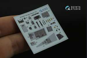 Quinta Studio QD32036 F-4D 3D-Printed &amp;amp; colored Interior on decal paper (Tamiya) 1/32 – image 9