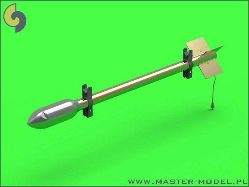 Master AM-24-012 British 3in Rocket RP-3 with 60LB SAP heads (8pcs) 1/24 – Bild 2