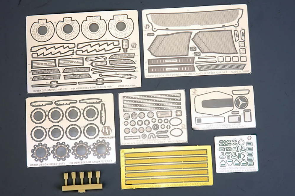 Hobby Design HD02-0451 Mercedes-Benz SLR Mclaren 722 Detail-up Set For Tamiya kit 24290 1/24 – image 2