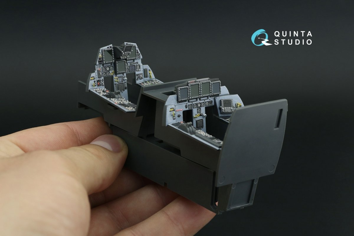 Quinta Studio QDS-32119 F-15E 3D-Printed &amp;amp; coloured Interior on decal paper ( Tamiya ) (small version) 1/32 – Bild 4