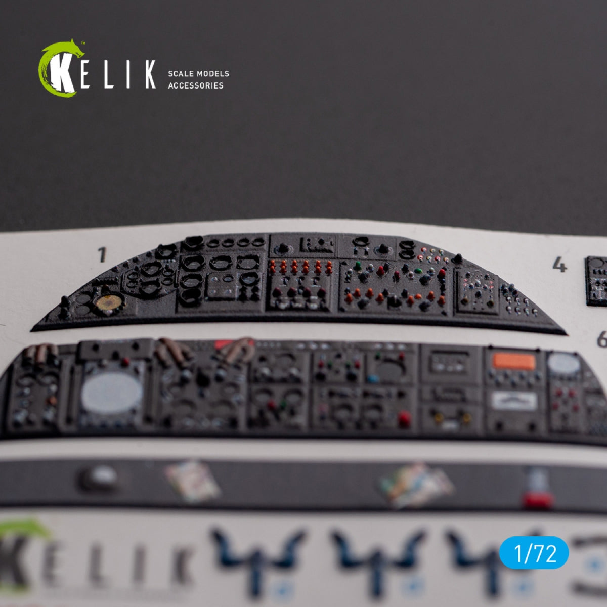 KELIK K72136 AVRO VULCAN B.2 Rear cockpit - interior 3D decals for Airfix kit 1/72 – image 4