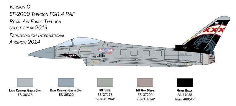 Italeri 1457 EF-2000 Typhoon In R.A.F. Service 1/72 – immagine 3