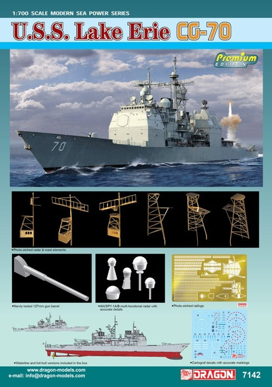 Dragon 7142 USS Lake Erie CG-70 1/700 – zdjęcie 2