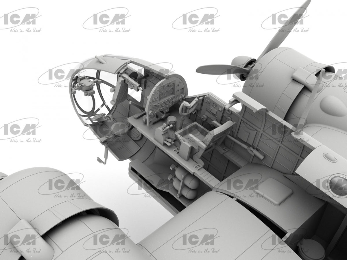 ICM 48352 HP.52 Hampden B.Mk.I WWII British bomber (100% new molds) 1/48