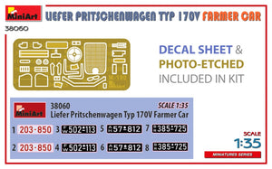MiniArt 38060 LIEFER PRITSCHENWAGEN TYP 170V FARMER CAR 1/35 – immagine 2
