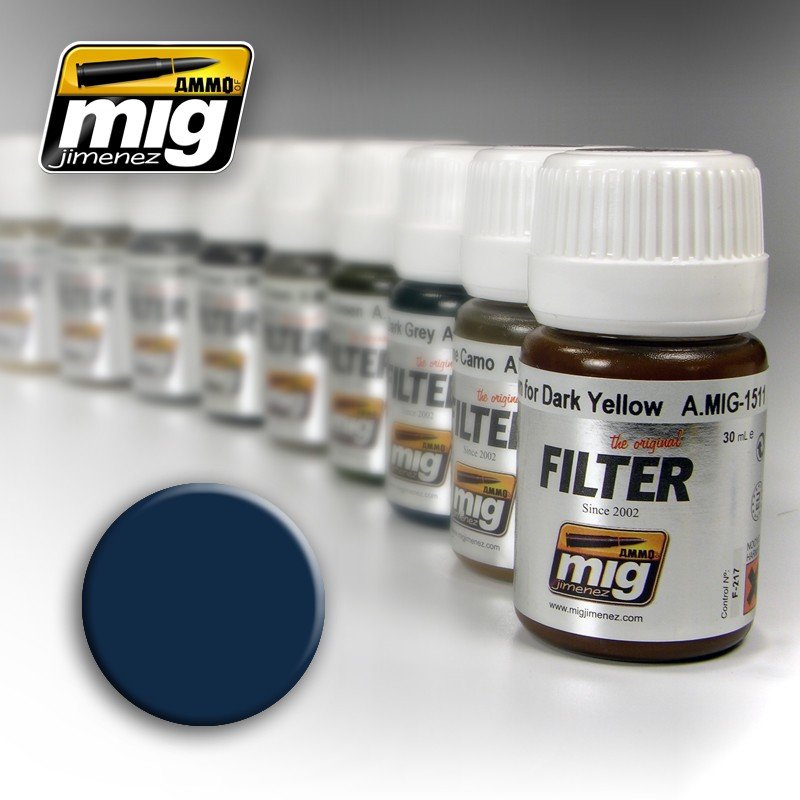 Munitions Mig Jimenez 1509 BLEUES POUR GRIS FONCÉ 35 ml