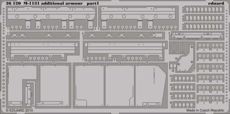 Eduard 36120 M-1131 additional armor 1/35 Trumpeter – image 2