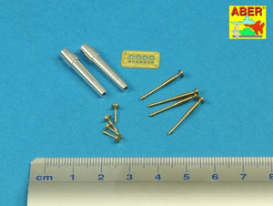Aber 35L-207 Barrels for British WWI Tank Mk.V Male for 6 pdr (57mm) gun x 2pcs. 8mm Hotchkiss m.1909 x 4pcs. 1/35 – imagen 2