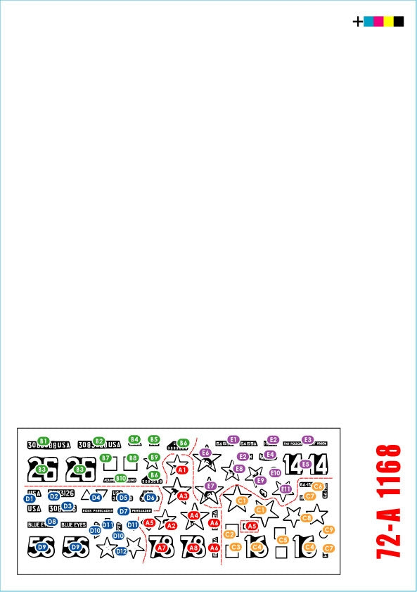 Star Decals 72-A1168 72-A1168 US 6th Armored Division 2 The Super-Sixth in Europe 1944-45 1/72 – Bild 2