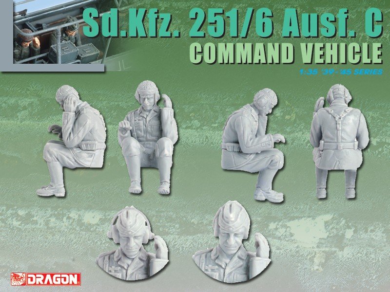 Dragon 6206 Sd.Kfz. 251/6 Ausf. C Command Vehicle 1/35 – image 3