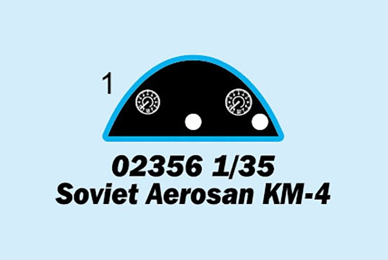 Trumpeter 02356 Soviet Aerosan KM-4 1/35 – immagine 3