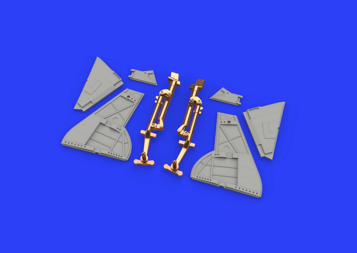 Eduard 648446 Tempest Mk. V undercarriage legs BRONZE 1/48 EDUARD – immagine 3