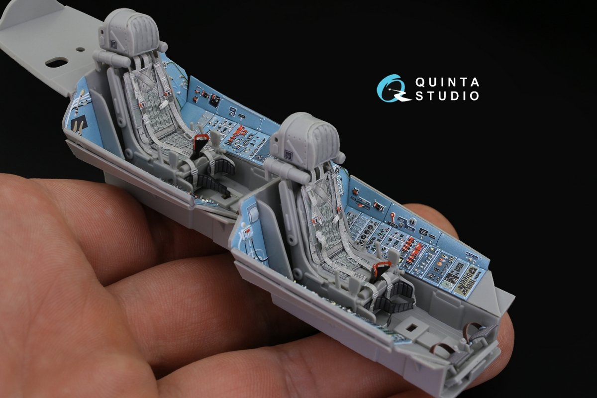 Quinta Studio QD32072 Su-27UB 3D-Printed &amp;amp; coloured Interior on decal paper (for Trumpeter kit) 1/32 – zdjęcie 6