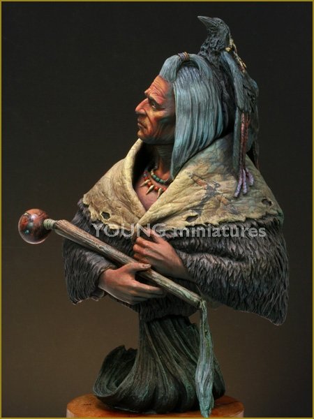 Young Miniatures YH1821 Blackfoot Raven Bearer 1/10 – zdjęcie 3