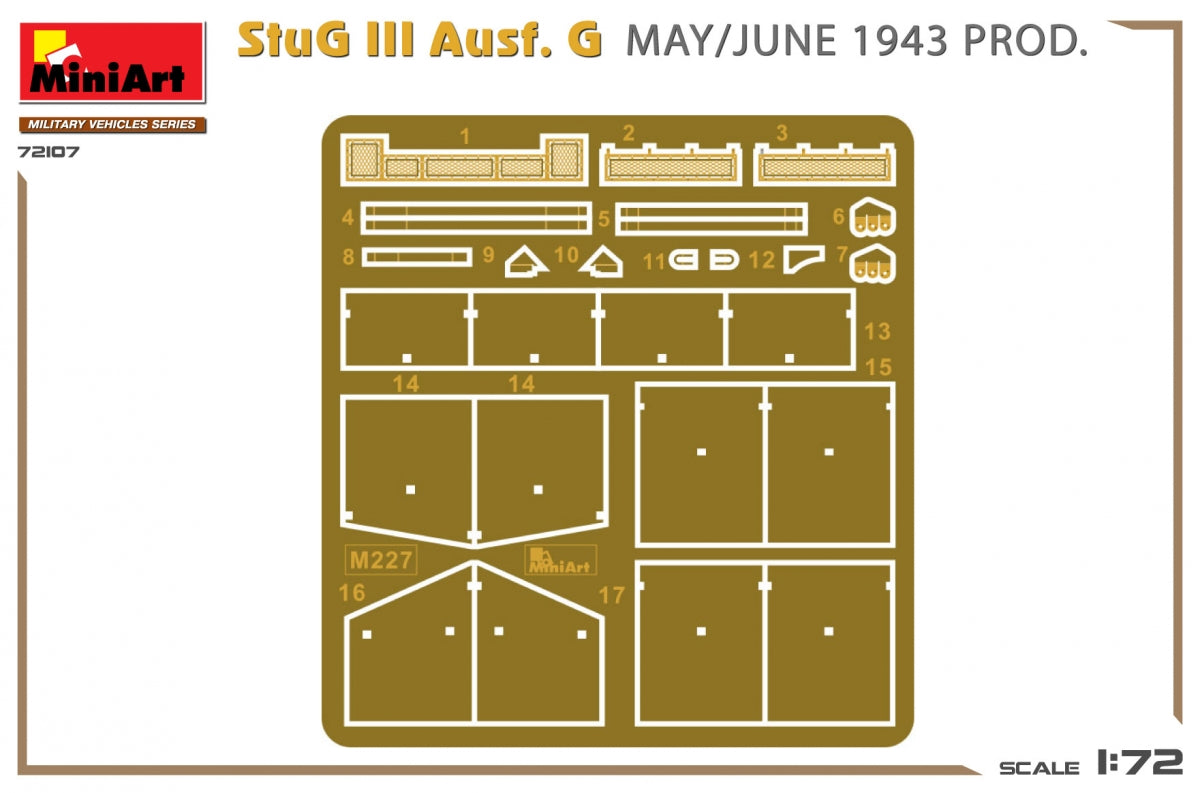MiniArt 72107 StuG III Ausf. G MAY/JUNE 1943 PROD. 1/72 – immagine 3