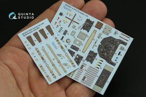 Quinta Studio QD32091 Ju 87A 3D-Printed &amp;amp; coloured Interior on decal paper (Trumpeter) 1/32 – immagine 2