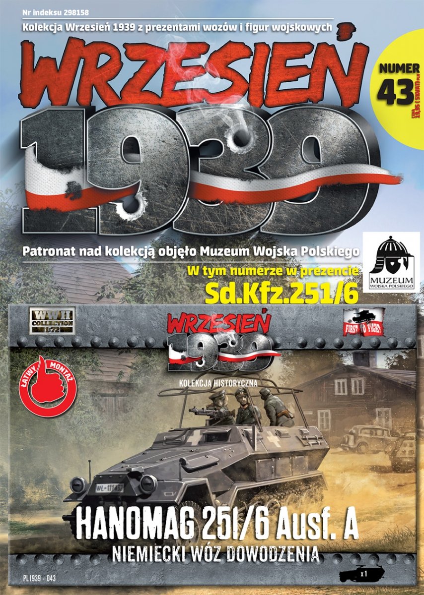 Premier à combattre le PL043 Hanomag 251/6 Ausf. Un (1/72)