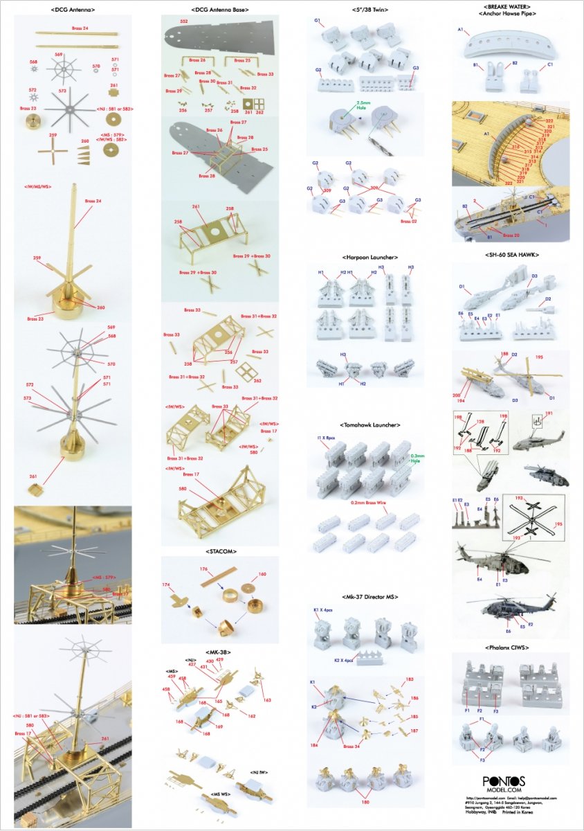 Pontos 35011F1 USS BB-63 Missouri BATTLESHIP Detail Up Set 1/350 – immagine 3