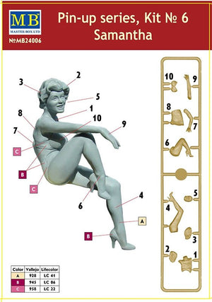 Master Box 24006 Pin-up series Kit No. 6 Samantha 1/24 – Bild 4