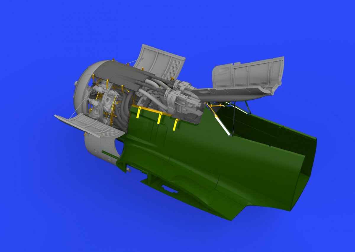 Eduard 648464 Fw 190A-8 engine &amp;amp; fuselage guns 1/48 EDUARD