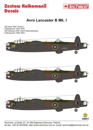 Techmod 48801 - Avro Lancaster B.I 1/48 – zdjęcie 2