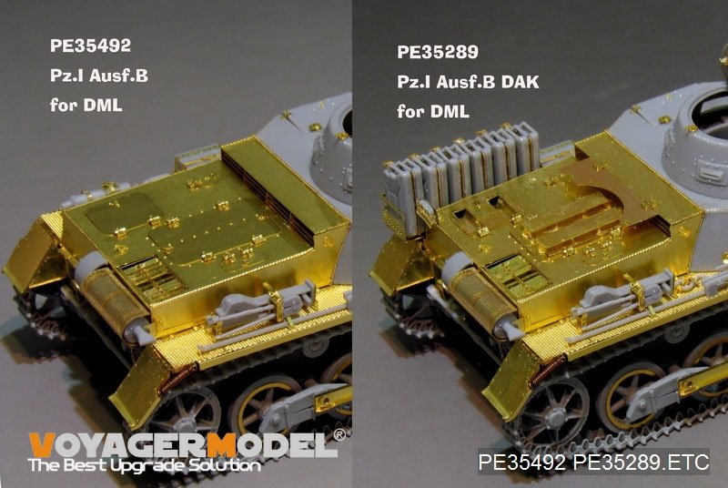 Voyager Model PE35289 WWII German Pz.Kpfw.I Ausf. B DAK version basic (For DRAGON 6207) 1/35 – image 4