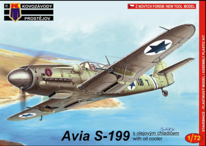 Kovozavody Prostejov KPM0049 Avia S-199 avec refroidisseur d&amp;#39;huile 1/72