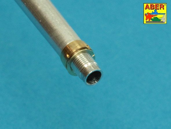 Aber 35l-232 10,5cm KwK L/70 barrel with perforated muzzle brake for German Pz.Kpfw. VII Lowe or VK 7201(K) 1/35 – immagine 3
