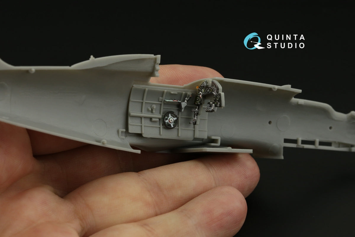 Quinta Studio QDS-48389 Macchi C.202 Folgore Early 3D-Printed &amp;amp; coloured Interior on decal paper (Hasegawa/Eduard) (Small version) 1/48 – imagen 4