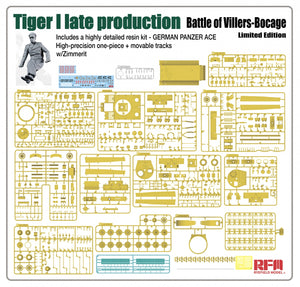 Rye Field Model 5101 Tiger I, édition limitée Bataille de Villers-Bocage, fin de production, échelle 1/35 – image 5