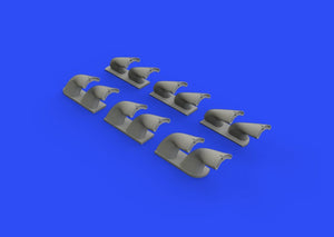 Eduard 632139 P-40, échappements en queue de poisson, échelle 1/32, HASEGAWA – image 2