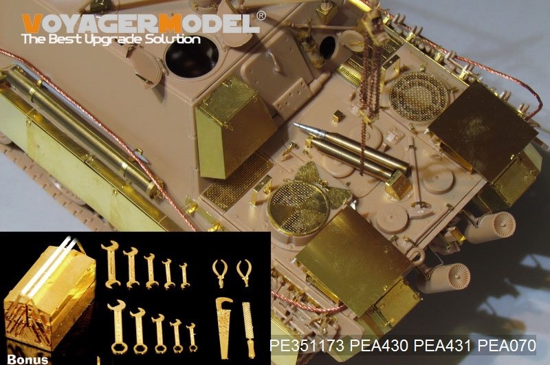 Voyager Model PE351173 WWII Sd.Kfz.173 Jagdpanther G2 Version Basic Upgrade set（For MENG TS-047）1/35 – Bild 13